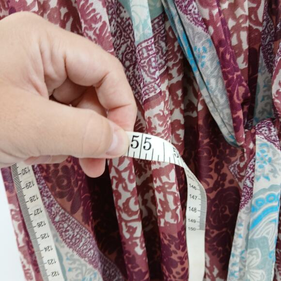 Moda International Y2K Boho Low Back Maxi Dress Womens MD Wedding Festival - Picture 14 of 15